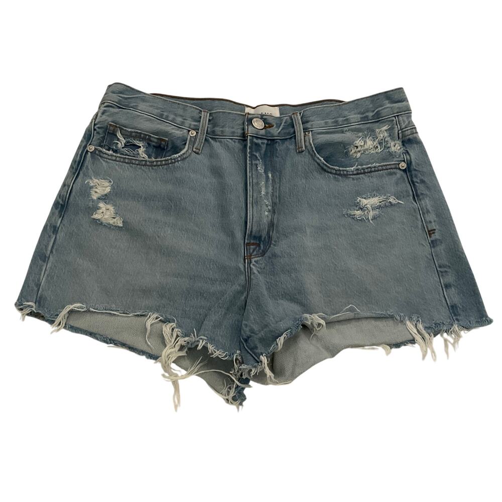 Frame Le Brigitte Cut Off Distressed Denim Shorts Festival Grunge - Size‎ 30